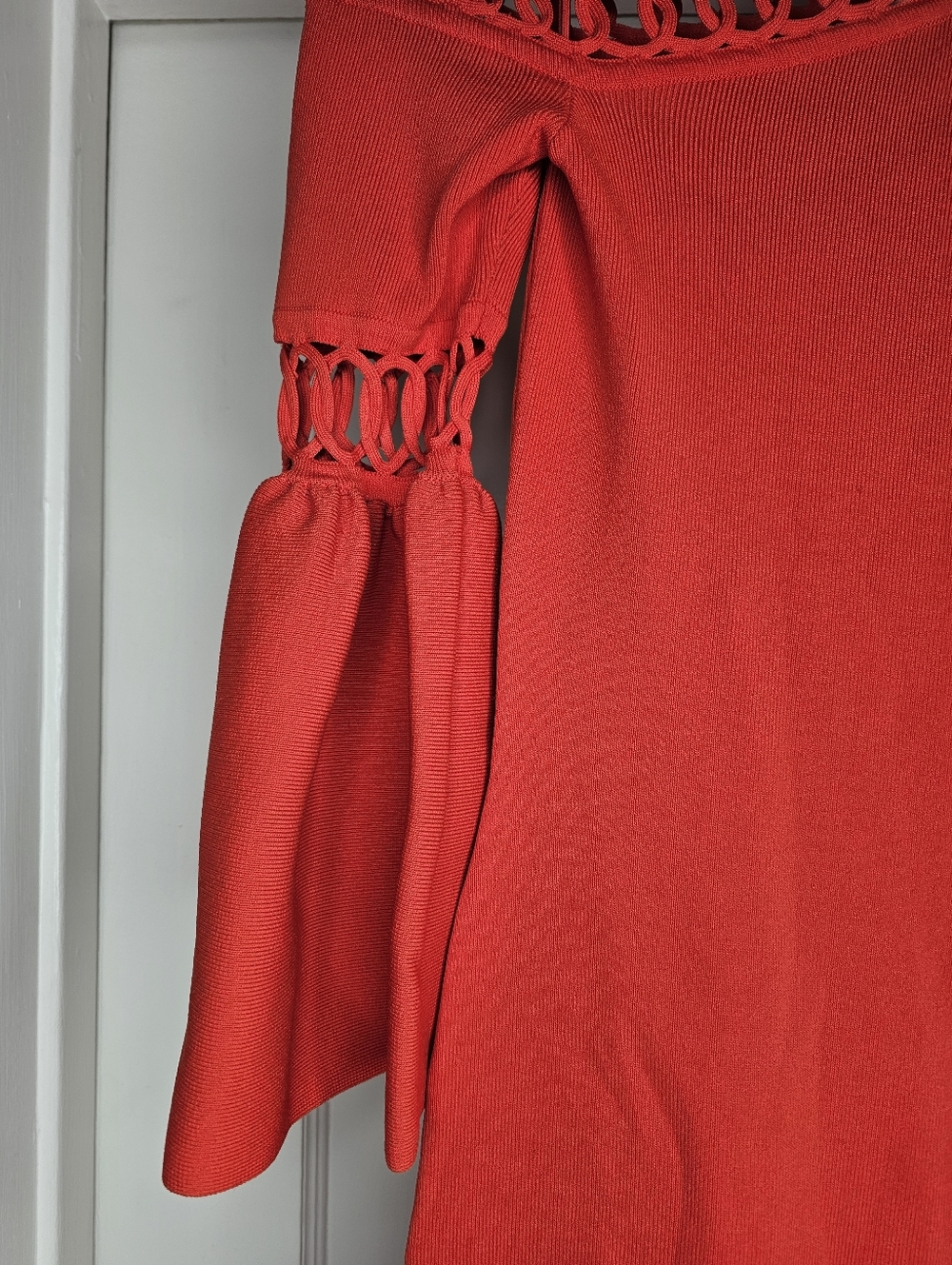 Jonathan Simkhai Chainlink Ruffle-Trim Dress - Picture 5 of 16